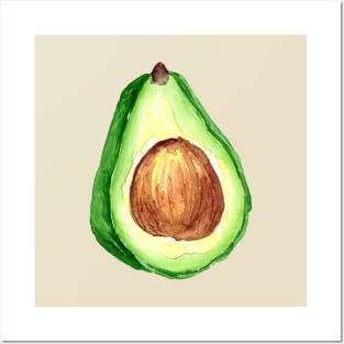 Avocado Watercolour Posters and Art